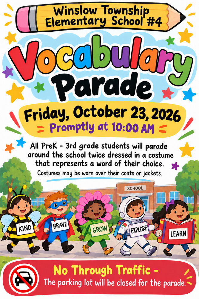 Vocabulary Parade at Elementary School
