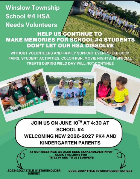 2026-2027 HSA VOLUNTEERS NEEDED